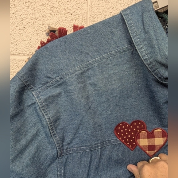 Raggedy Ann & Andy denim button down shirt  size XL - Picture 9 of 12